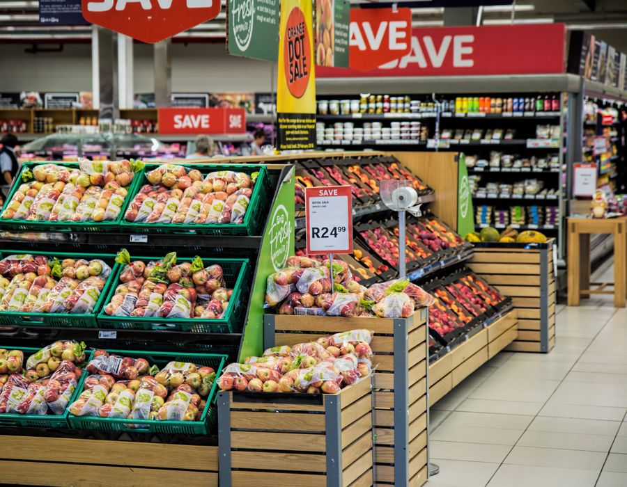 Fresh grocery produce display at CityPearl Super Market